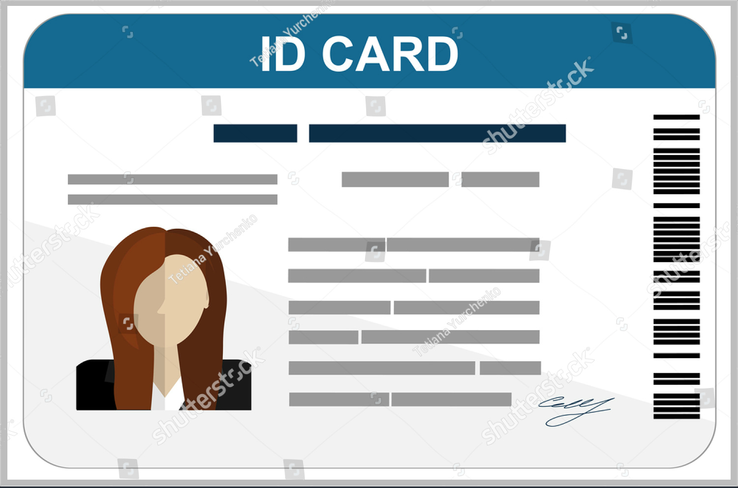 43+ Professional Id Card Designs – Psd, Eps, Ai, Word | Free Inside Pvc Card Template