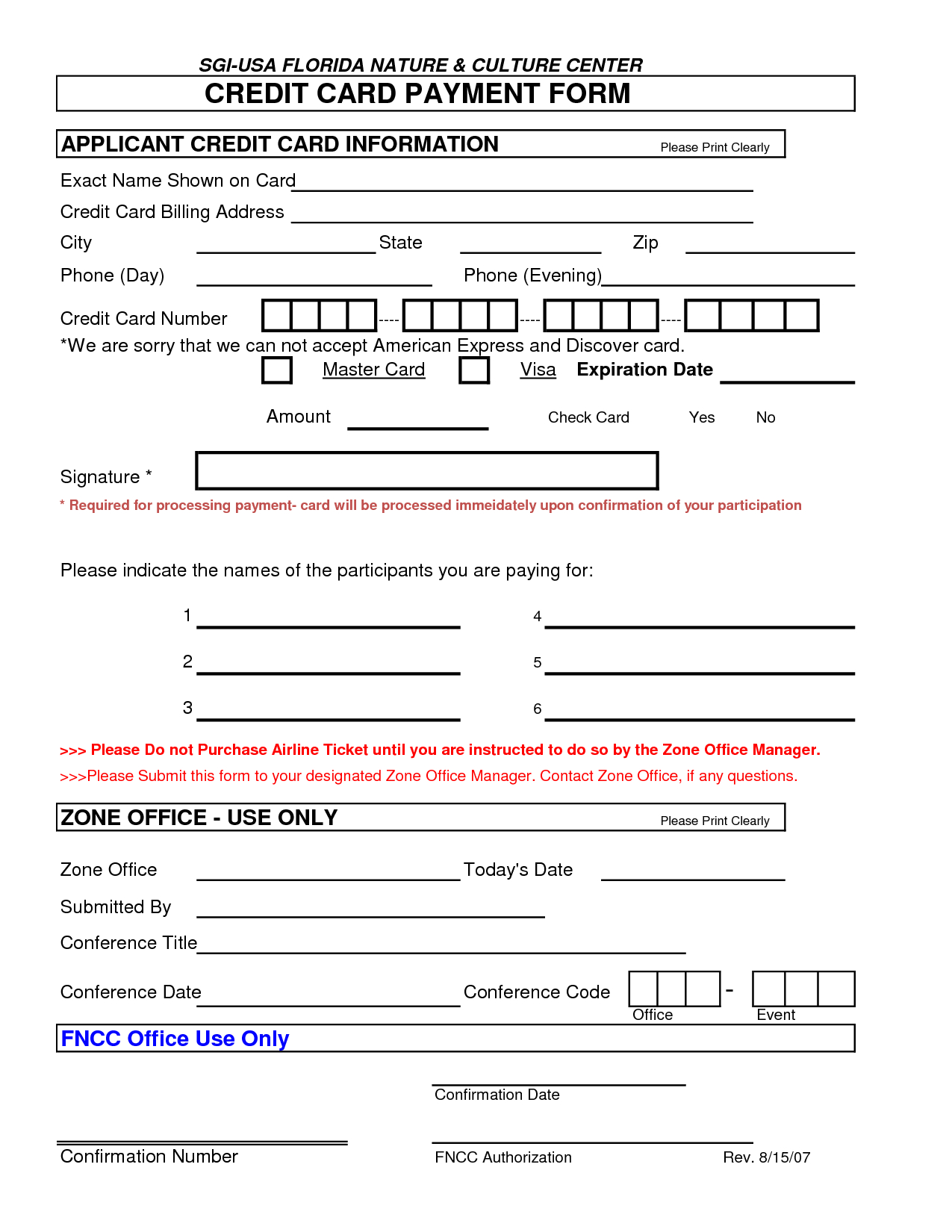 5 Credit Card Authorization Form Templates – Free Sample Pertaining To Credit Card On File Form Templates