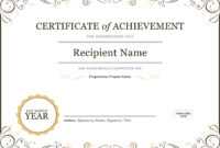 50 Free Creative Blank Certificate Templates In Psd regarding Certificate Of Attainment Template