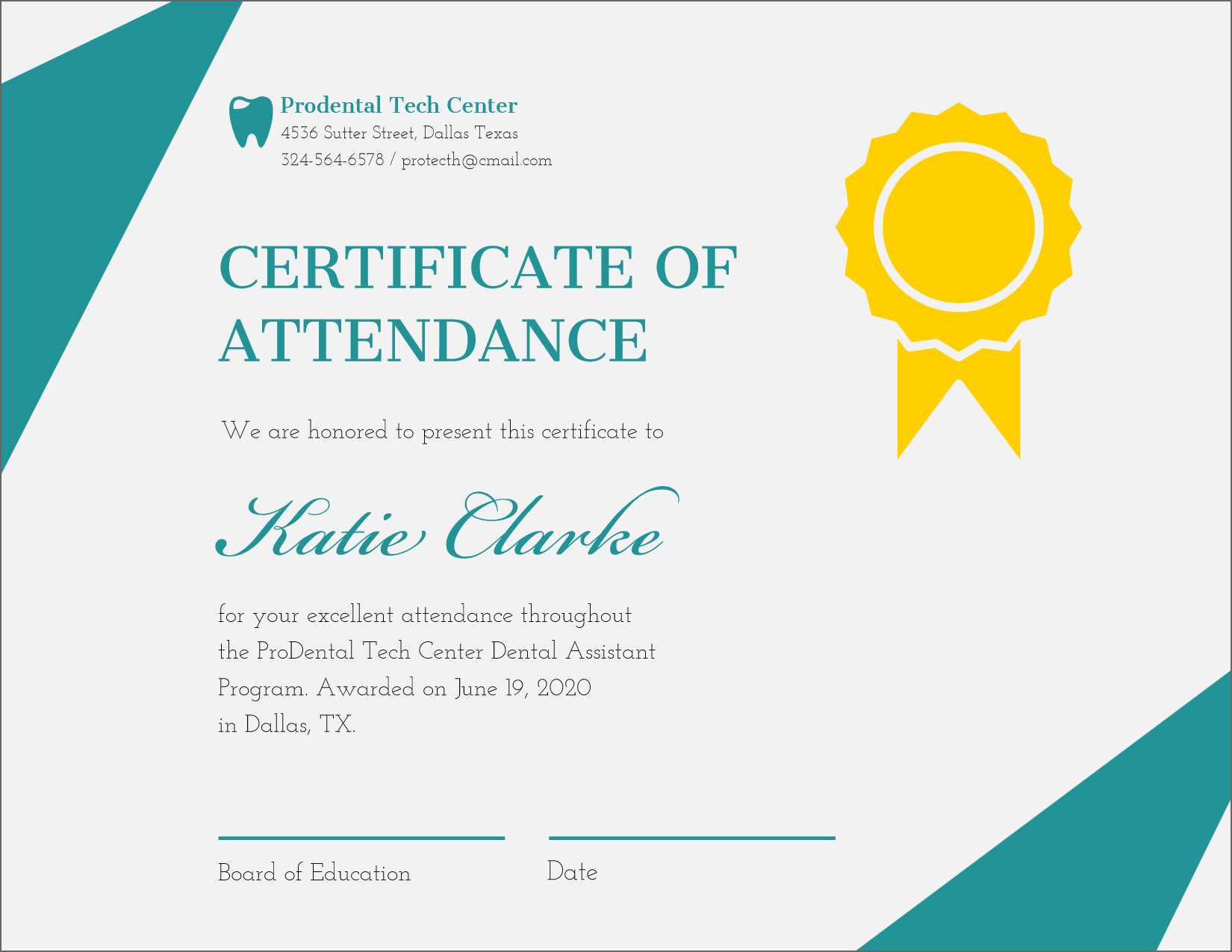 50 Free Creative Blank Certificate Templates In Psd With Attendance Certificate Template Word