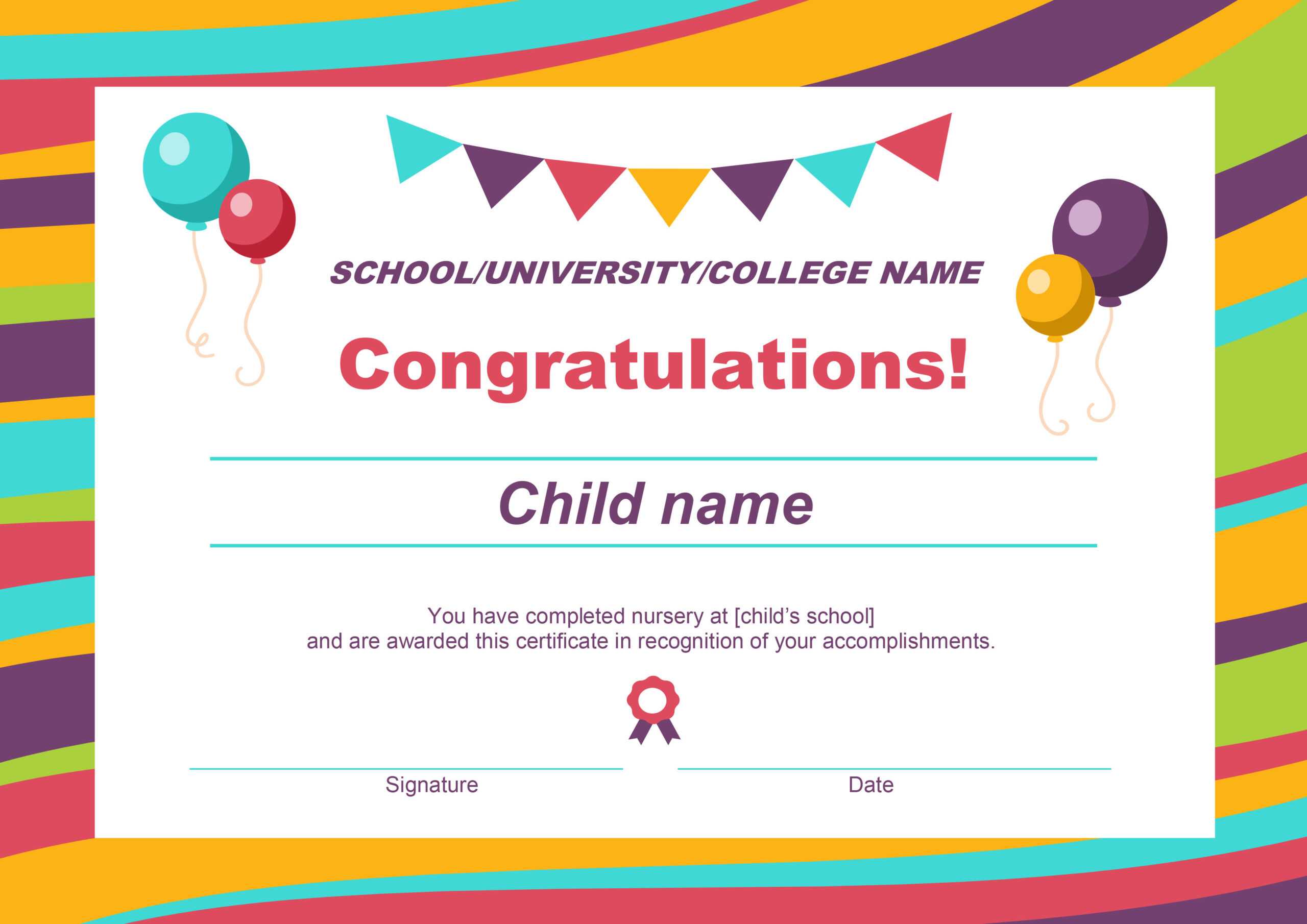 50 Free Creative Blank Certificate Templates In Psd With Children's Certificate Template