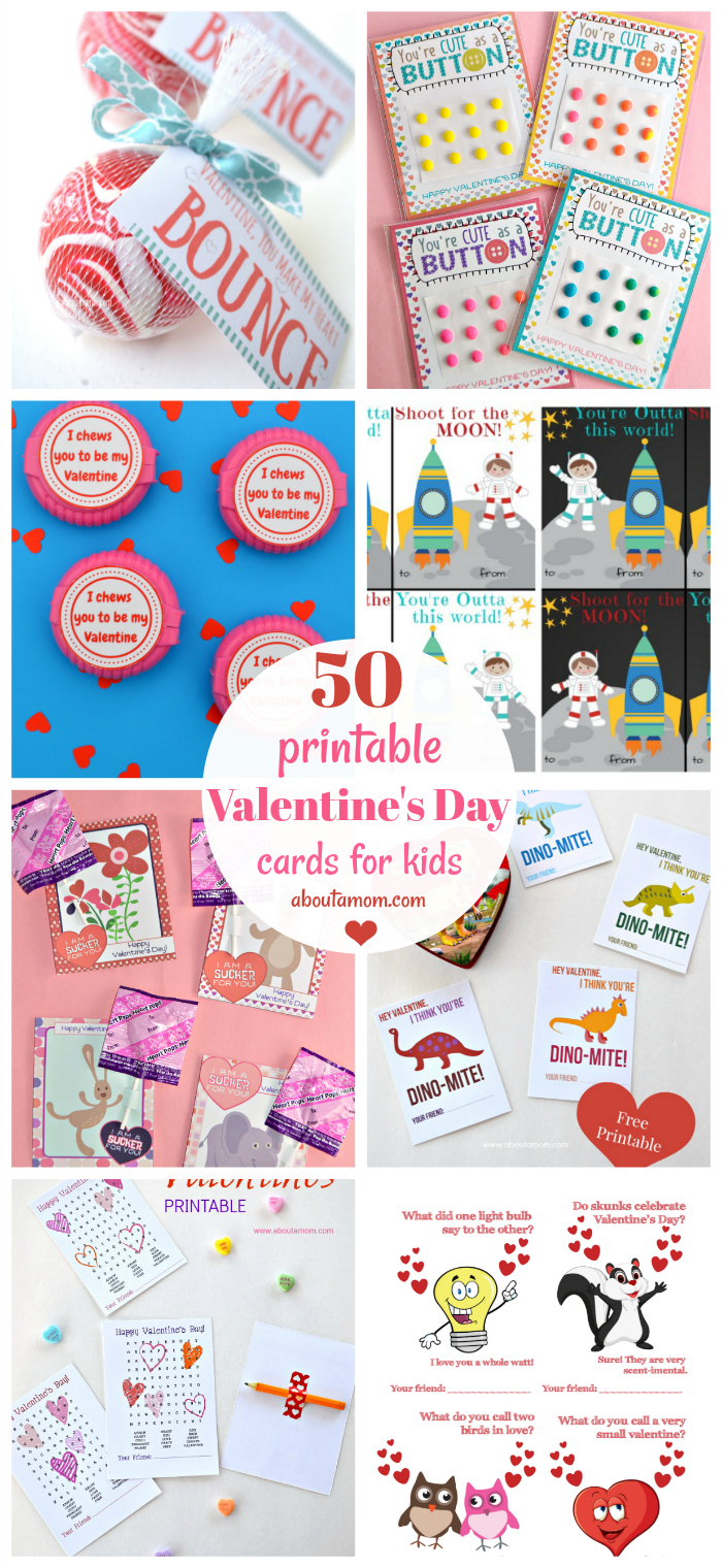 50 Free Printable Valentine's Day Cards Throughout Valentine Card Template For Kids