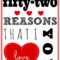 52 Reasons I Love You Template Free ] – You Will Get A In 52 Things I Love About You Deck Of Cards Template