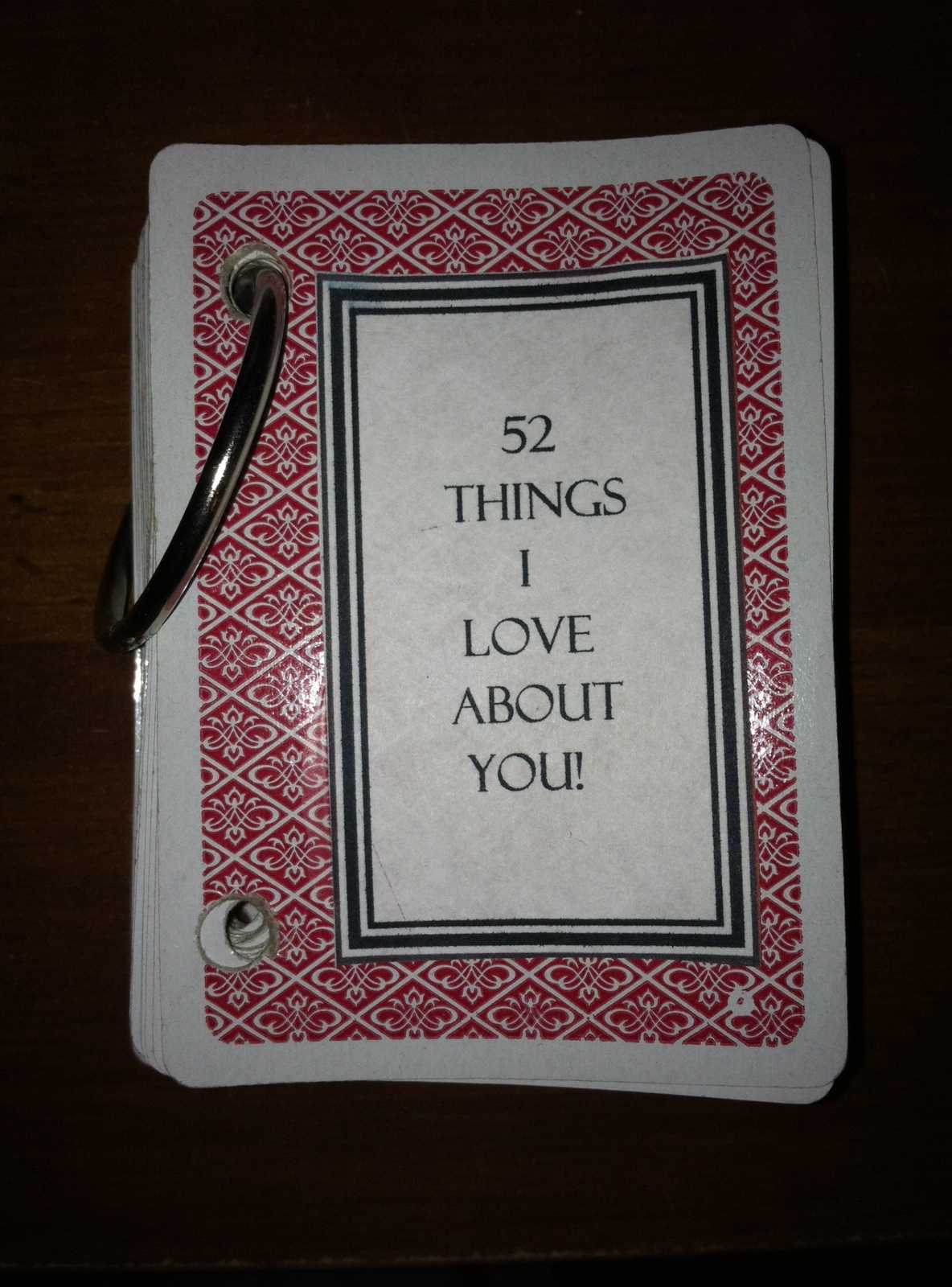 52 Things I Love About You | All The Way From The Bay Intended For 52 Things I Love About You Deck Of Cards Template