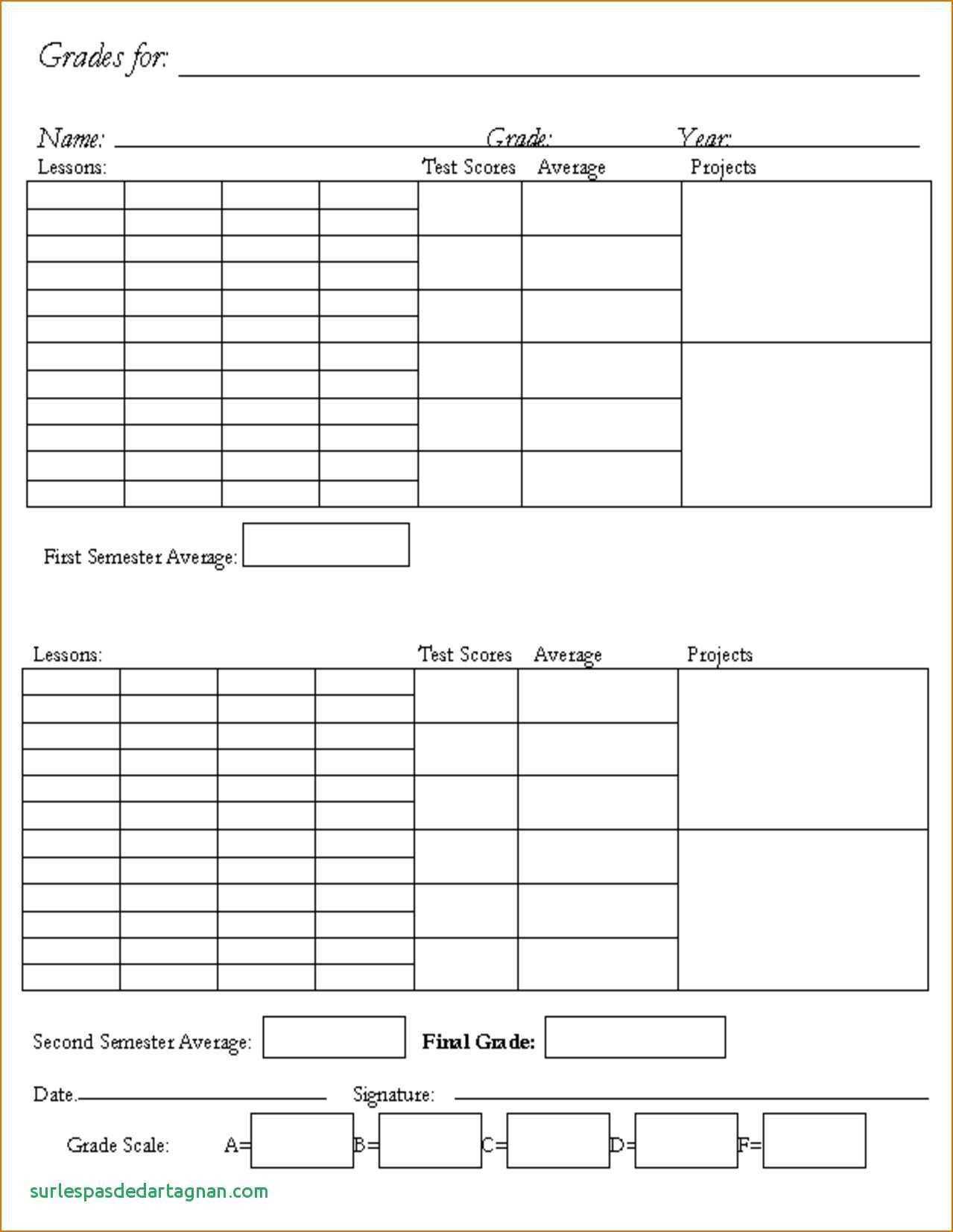 56 Free Printable Homeschool Middle School Report Card With Regard To Homeschool Report Card Template Middle School