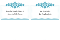 6 Best Images Of Free Printable Wedding Place Cards - Free in Wedding Place Card Template Free Word