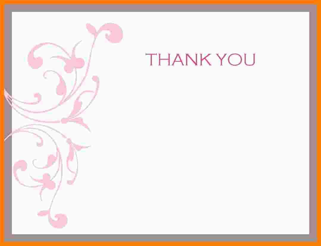 6+ Free Thank You Card Templates For Word | Marlows Jewellers Intended For Thank You Card Template Word