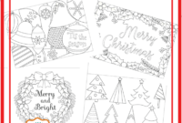 6 Unique Christmas Cards To Color Free Printable Download pertaining to Diy Christmas Card Templates