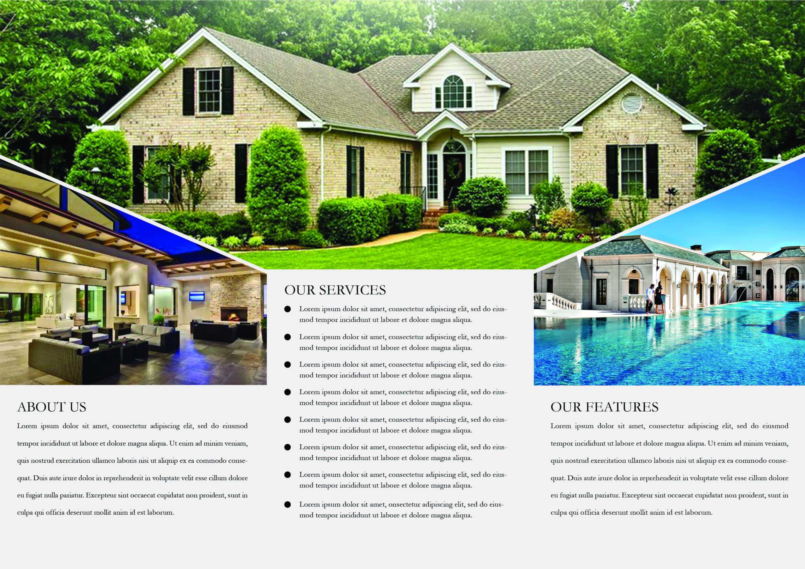 65+ Print Ready Brochure Templates Free Psd Indesign & Ai For Real Estate Brochure Templates Psd Free Download