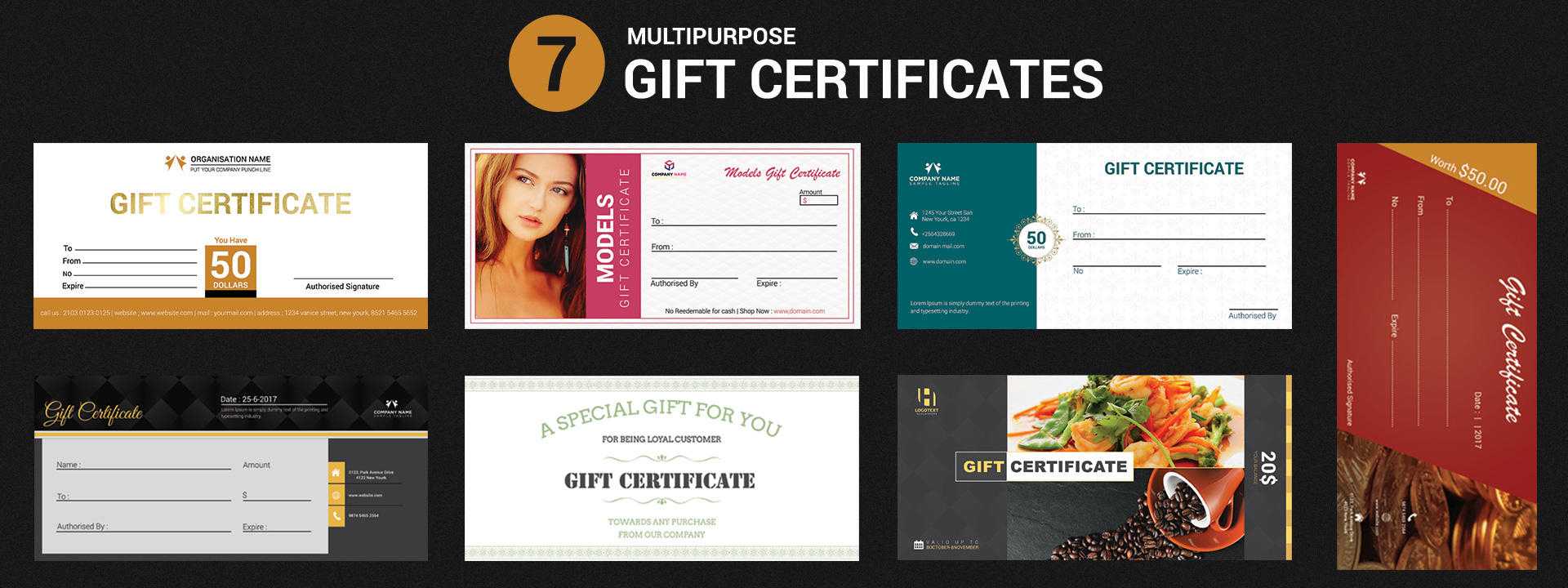 7+ Free Gift Certificate Templates – Birthday, Business, Spa For Restaurant Gift Certificate Template