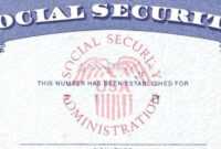 7 Social Security Card Template Psd Images - Social Security throughout Ss Card Template