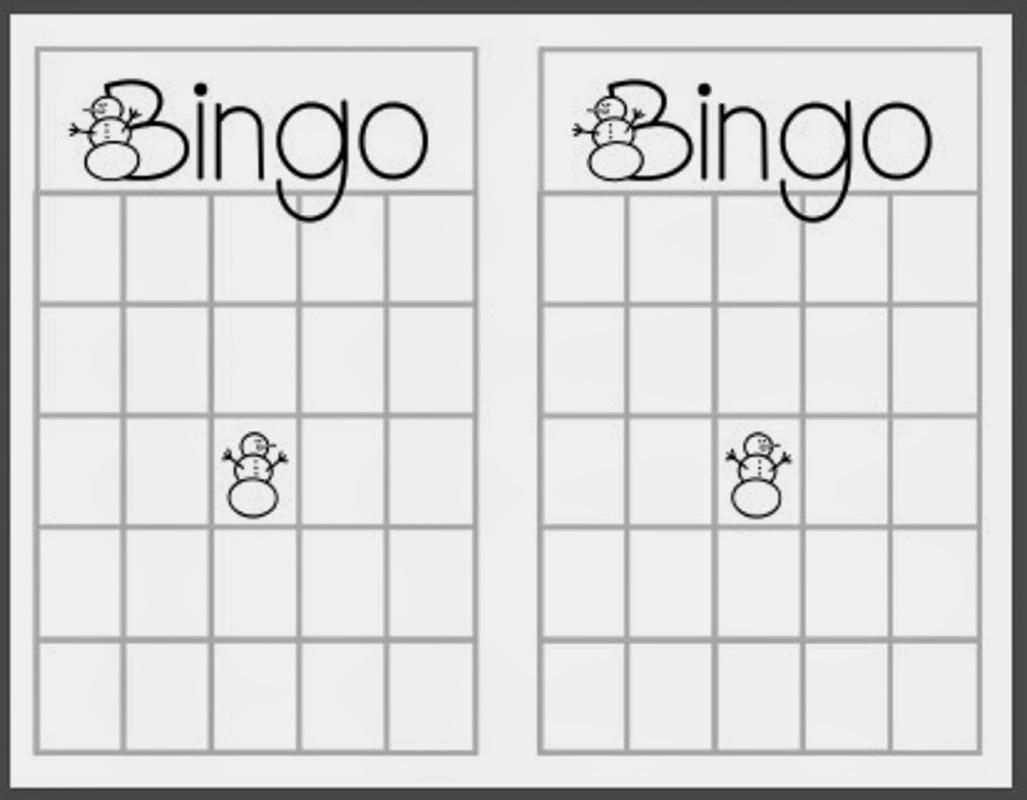74 Printable Christmas Bingo Card Template Maker With Blank Bingo Card Template Microsoft Word