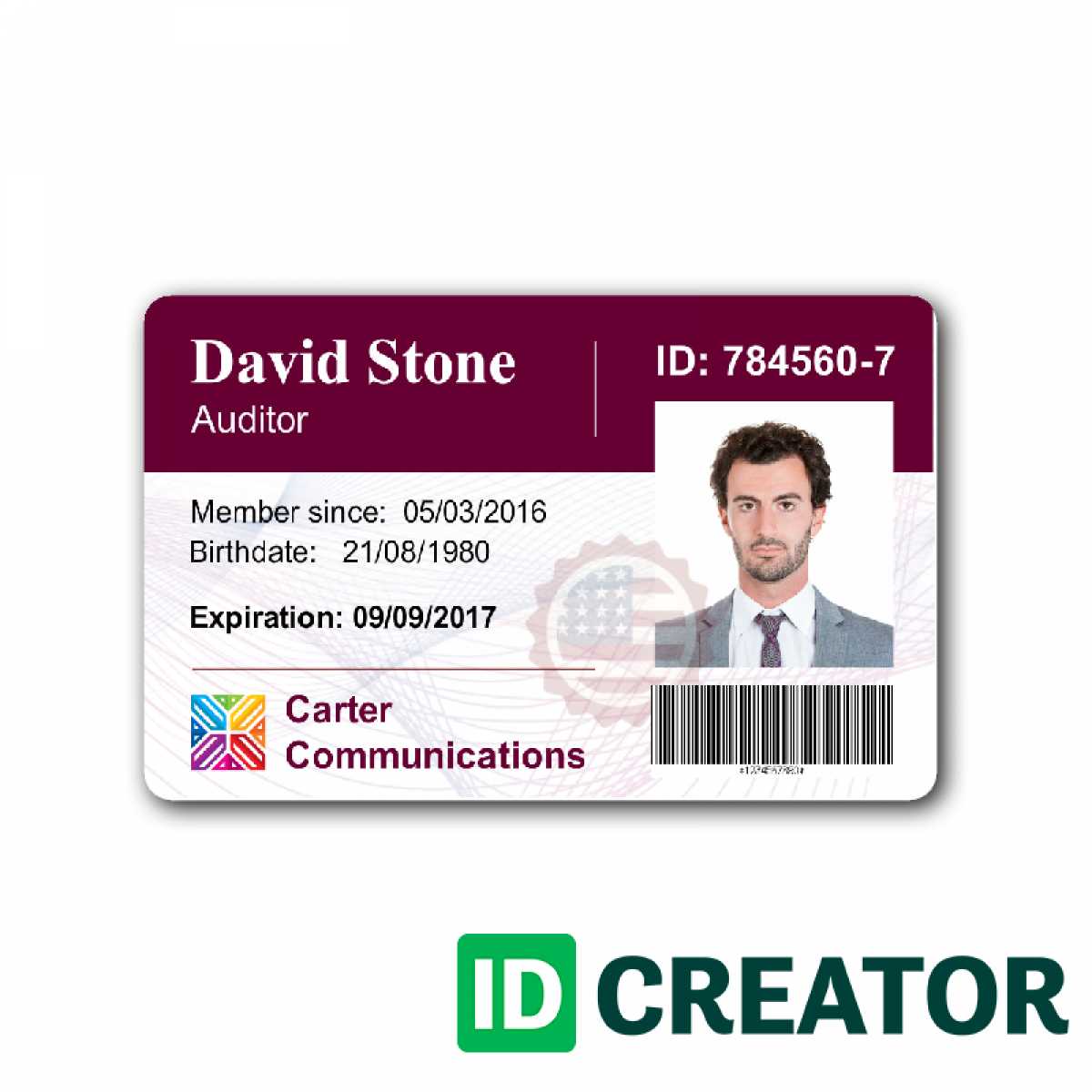 74 The Best Employee Id Card Template Ai Psd File With Regarding Employee Card Template Word