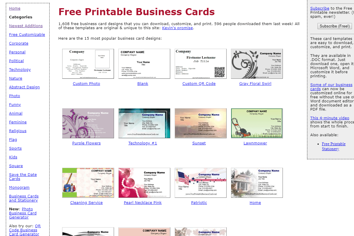 8 Best Places To Find Free Business Card Templates For Business Card Template For Word 2007