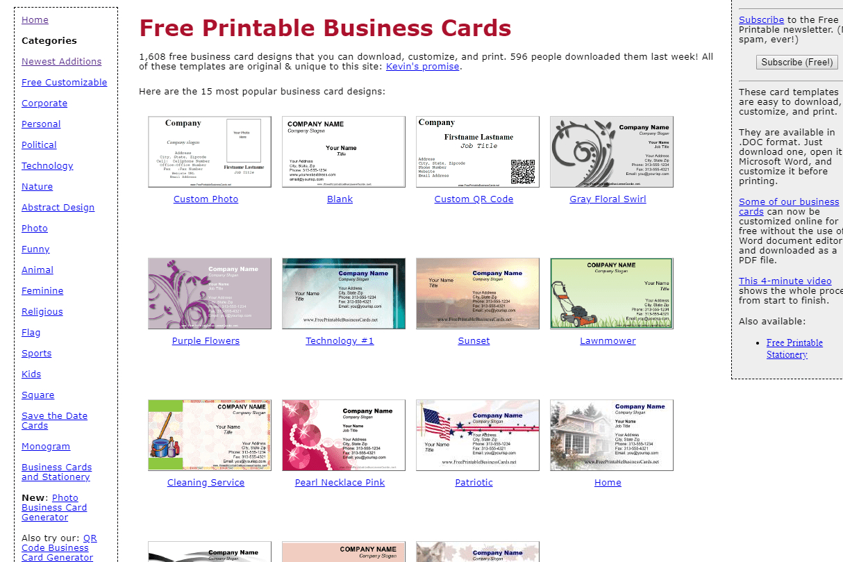 8 Best Places To Find Free Business Card Templates For Free Template Business Cards To Print
