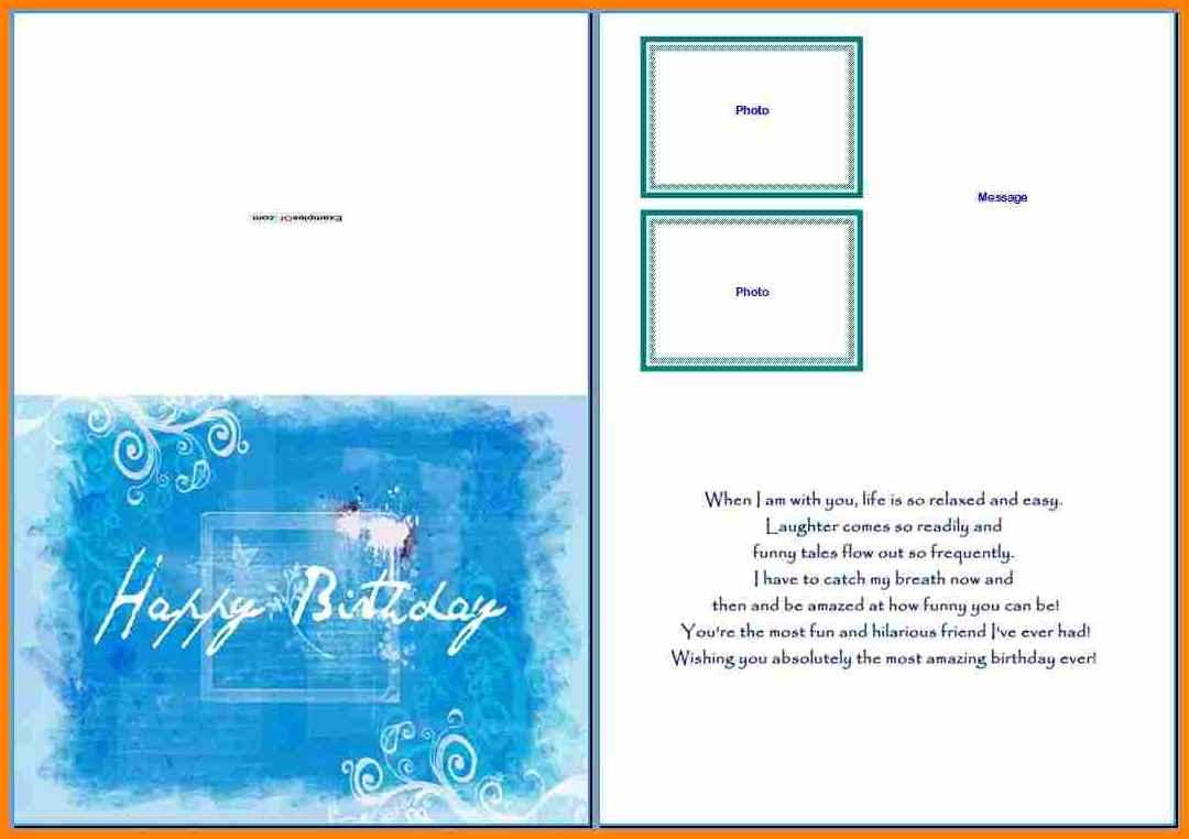 8+ Free Birthday Card Templates For Word | Psychic Belinda Regarding Microsoft Word Birthday Card Template