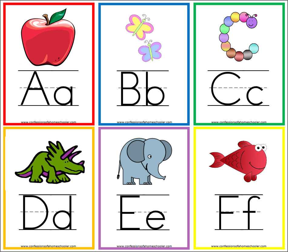 8 Free Printable Educational Alphabet Flashcards For Kids With Regard To Free Printable Flash Cards Template