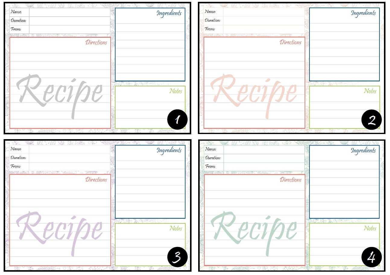 8 Free Recipe Card Templates Excel Pdf Formats Here Are My Within Fillable Recipe Card Template
