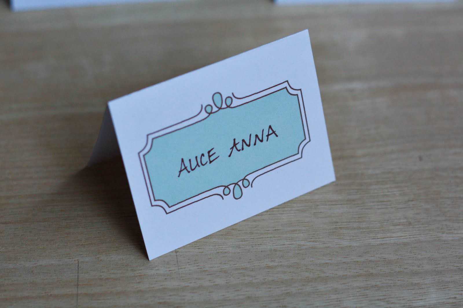 8 Free Wedding Place Card Templates With Regard To Table Place Card Template Free Download