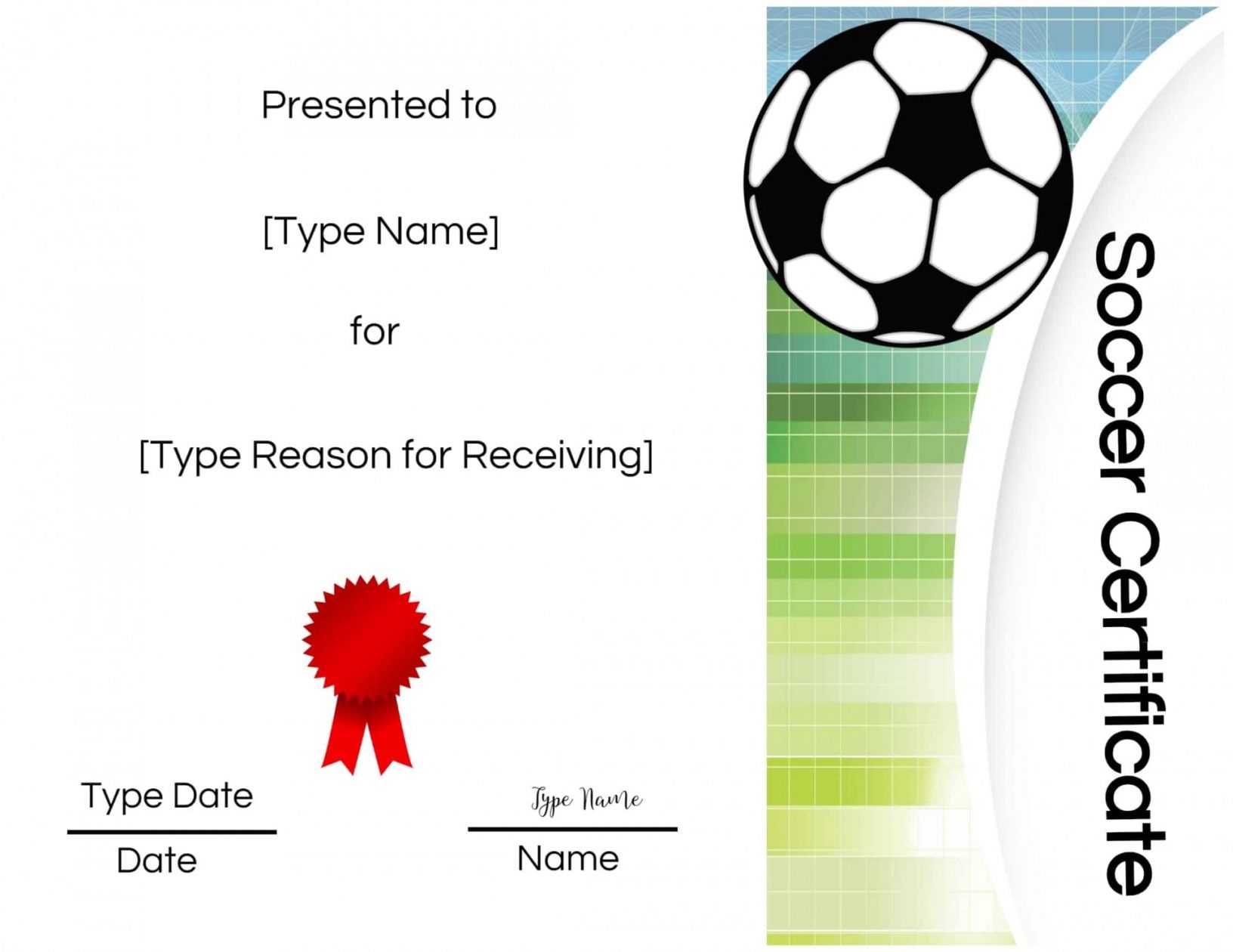 8 Template Ideas Award Certificate Word Achievement Pertaining To Soccer Certificate Templates For Word