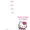 85 Visiting 7Th Birthday Invitation Template Hello Kitty For With Regard To Hello Kitty Birthday Card Template Free