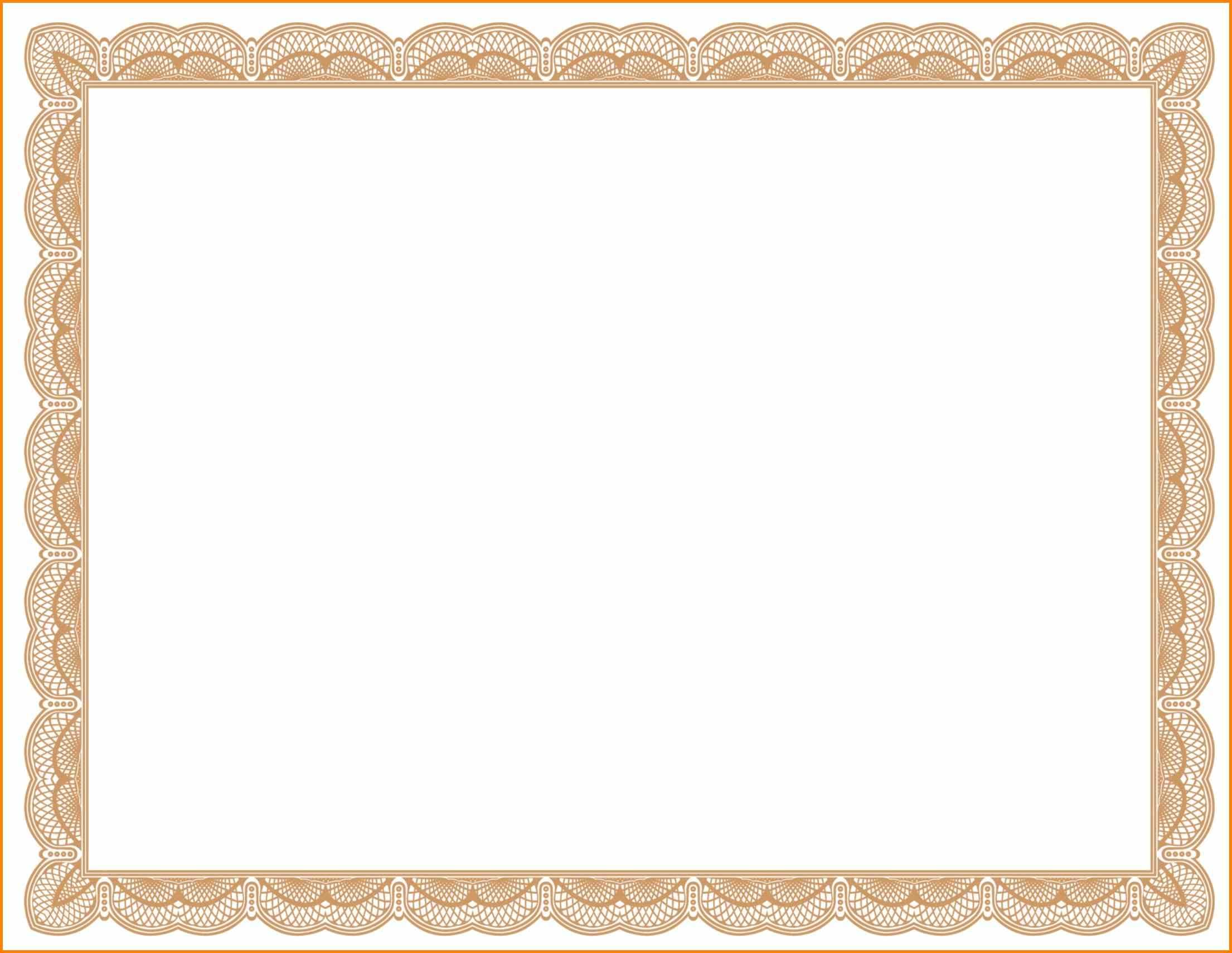 9+ Free Certificate Border Templates For Word | Psychic Belinda Within Free Printable Certificate Border Templates