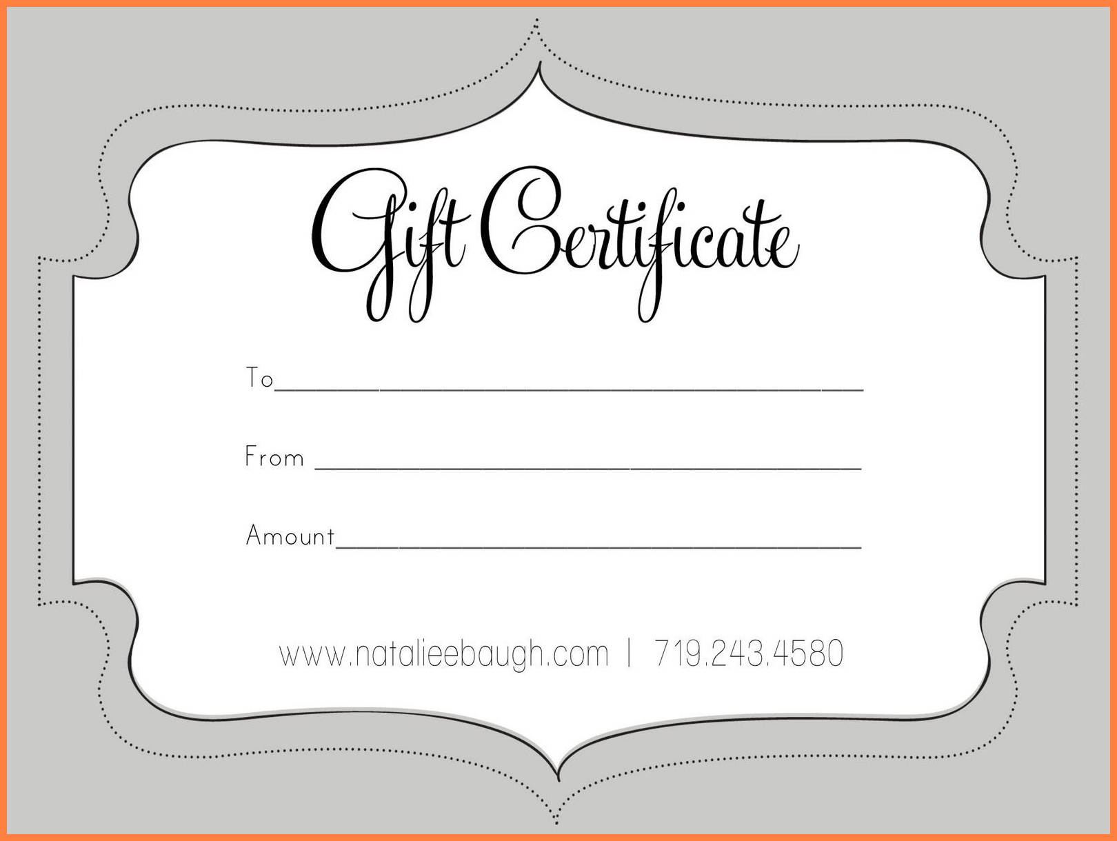 9+ Free Microsoft Word Gift Certificate Templates | Andrew Inside Service Dog Certificate Template