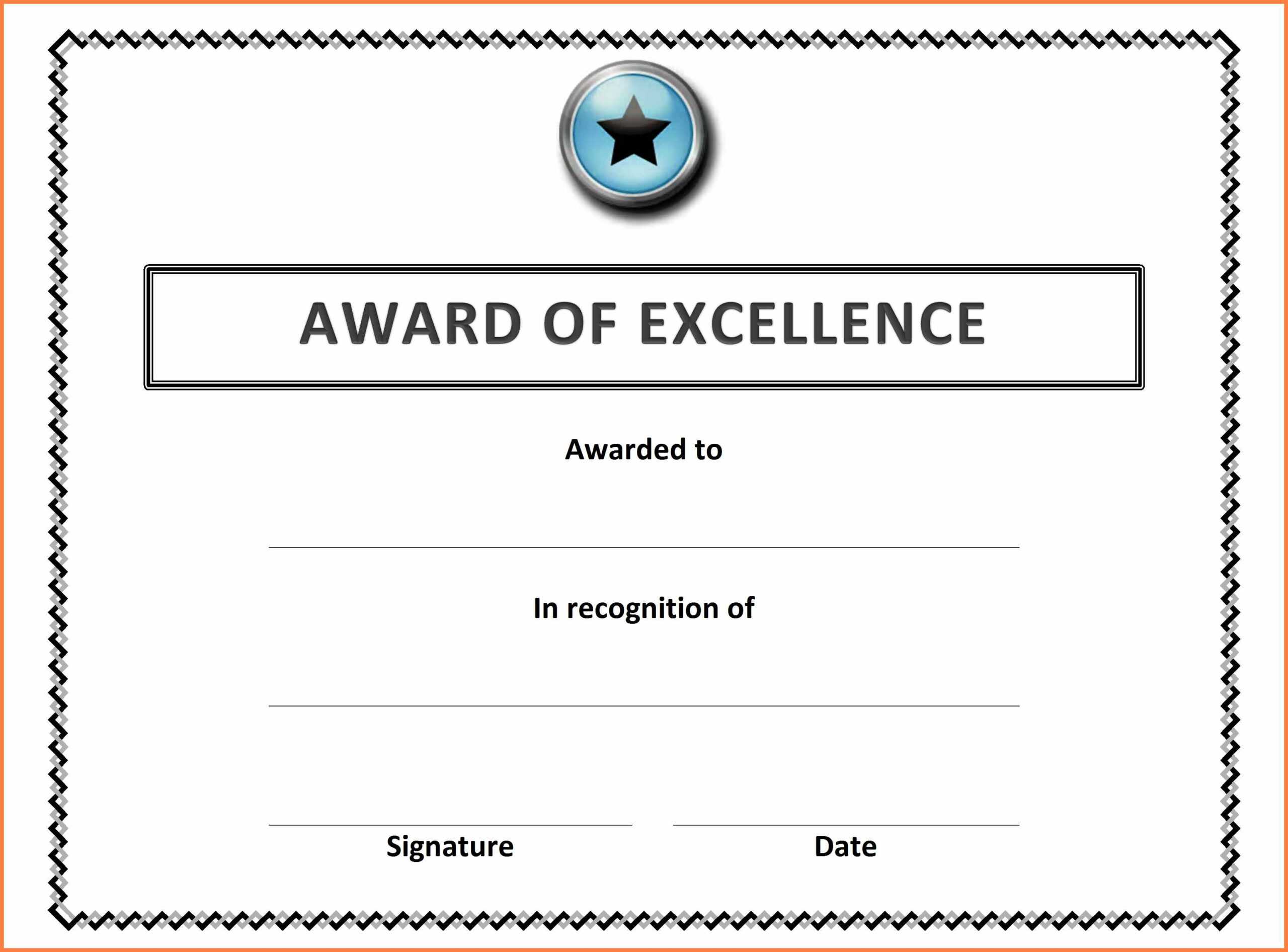 9+ Free Ms Word Certificate Templates | Andrew Gunsberg For Microsoft Word Award Certificate Template