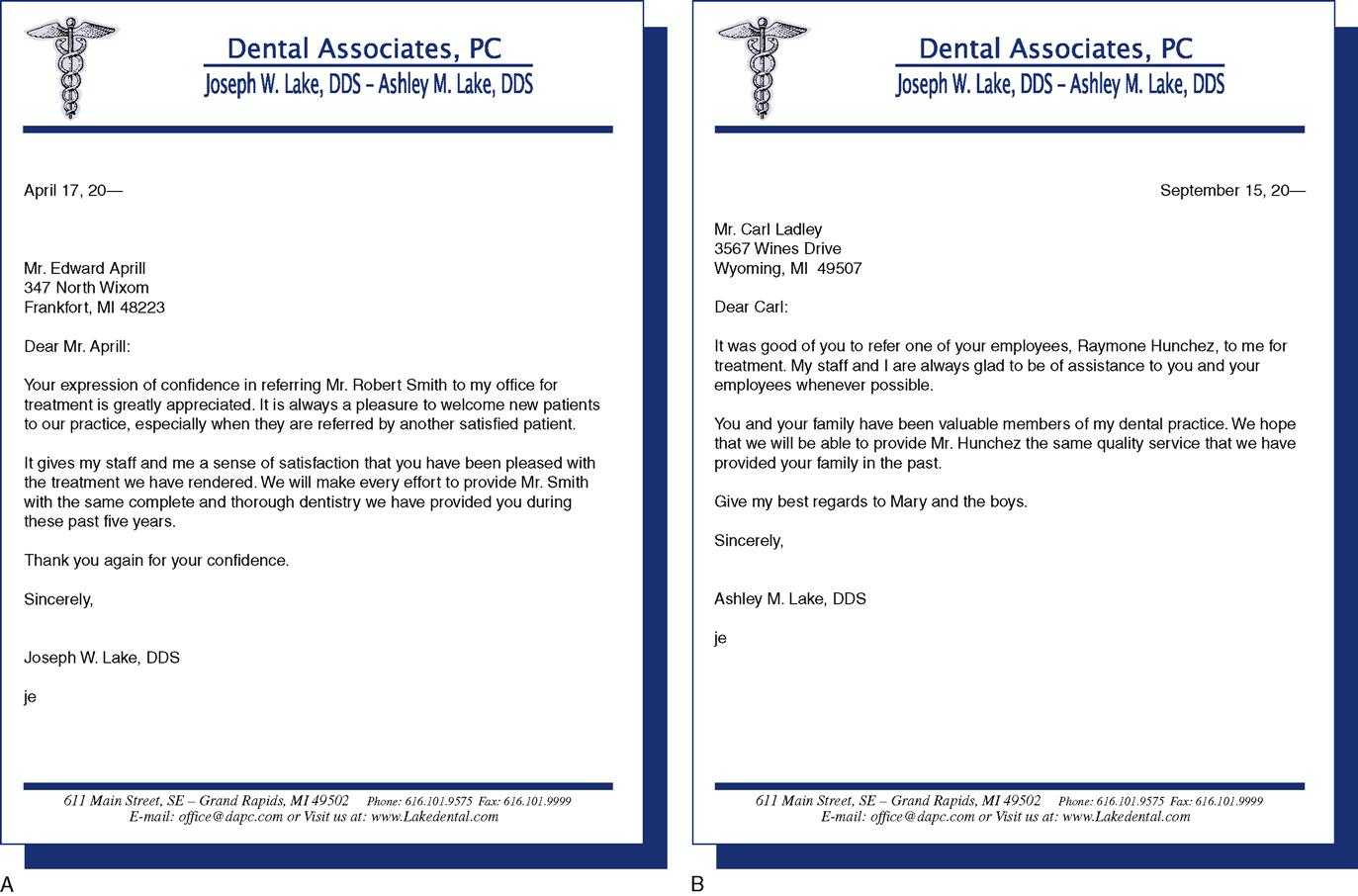 9. Written Communications | Pocket Dentistry Throughout Dentist Appointment Card Template