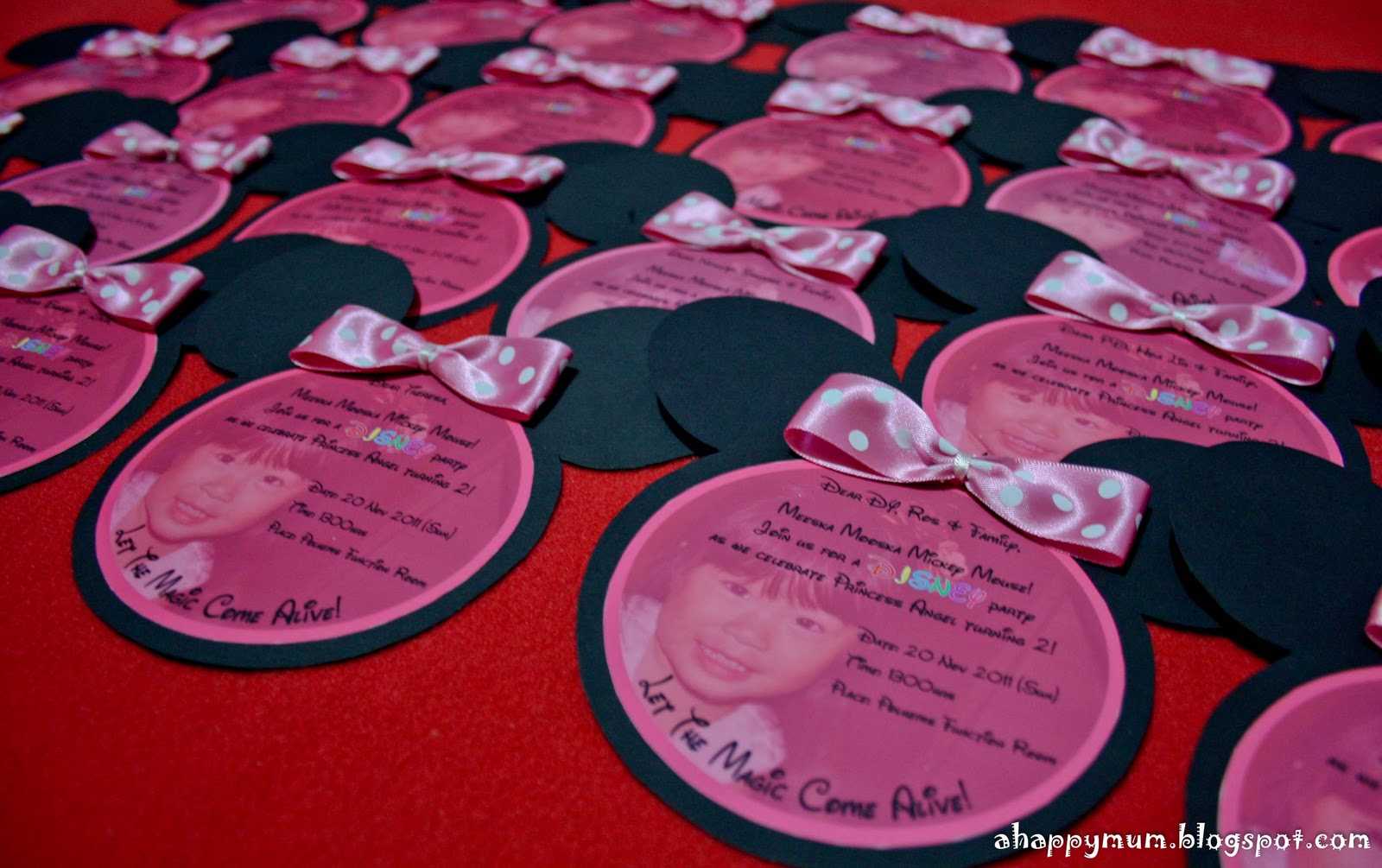 A Happy Mum | Singapore Parenting Blog Regarding Minnie Mouse Card Templates