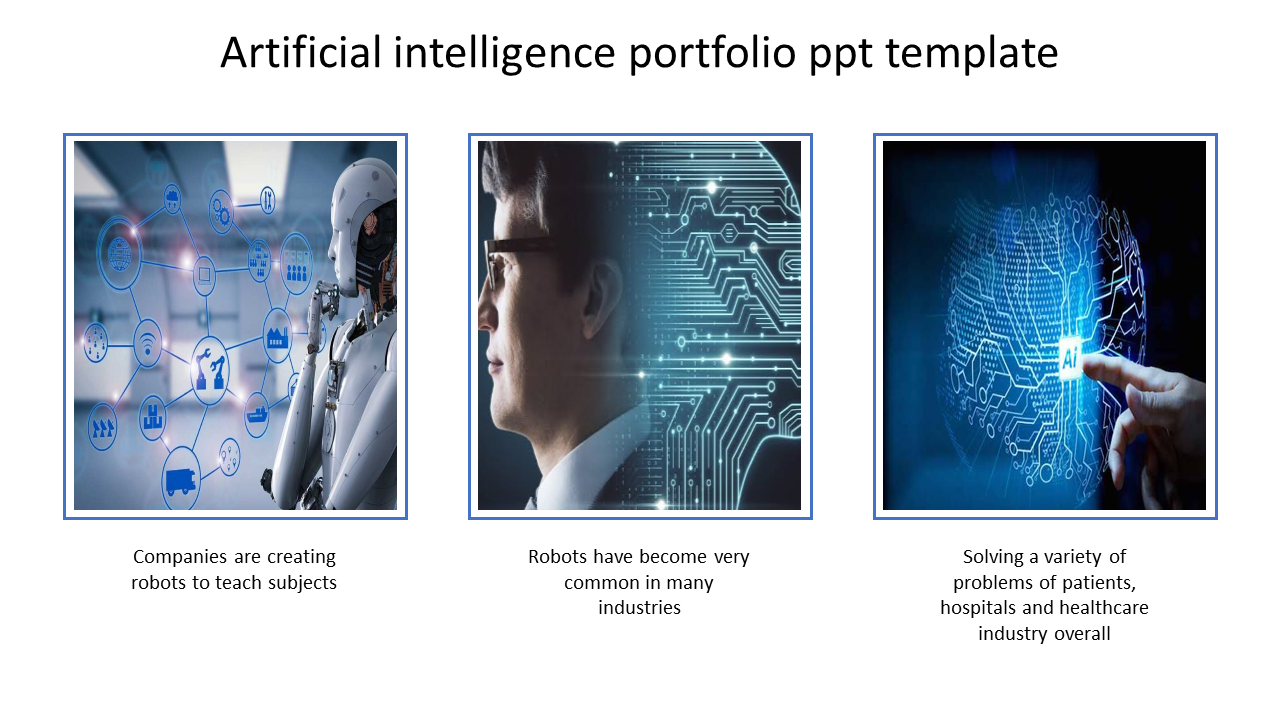 A Three Noded Portfolio Ppt Template Throughout Radiology Powerpoint Template