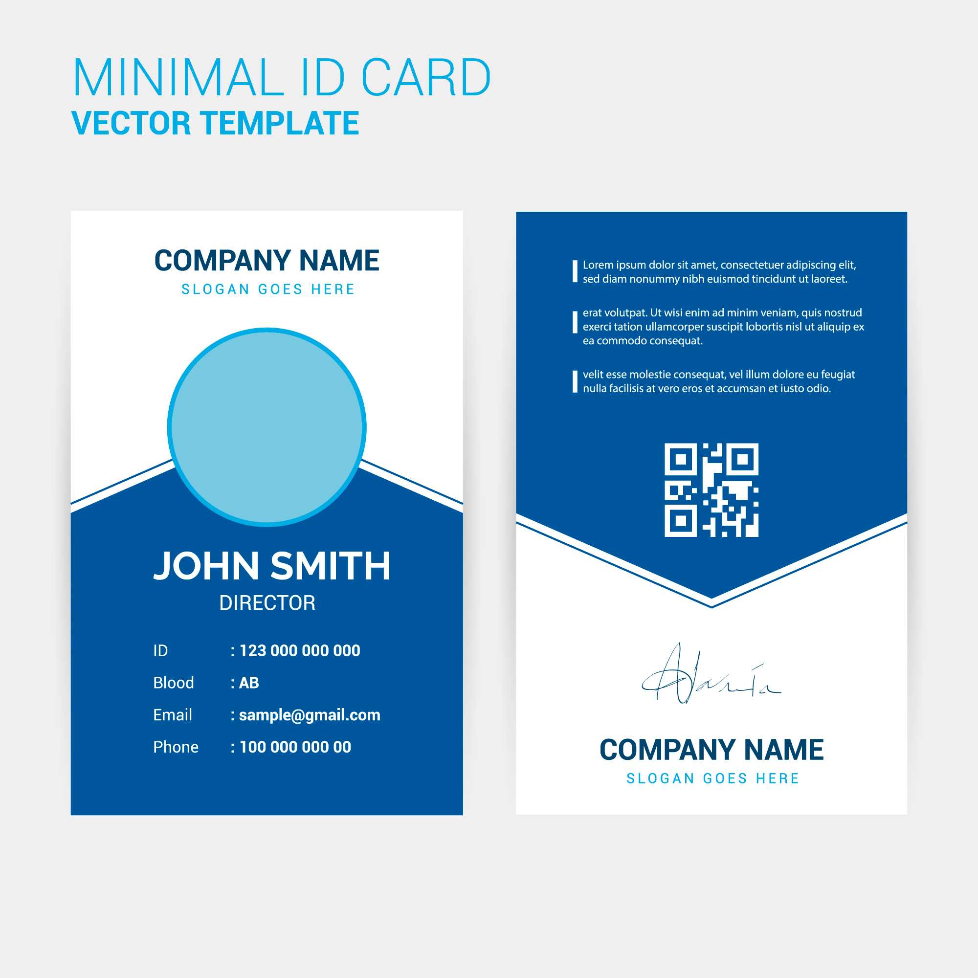 Abstract Creative Id Card Design Template – Download Free In Spy Id Card Template