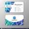 Abstract Mesh And Polygonal Name Card Template Design Intended For Cpr Card Template
