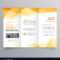 Abstract Orange Trifold Creative Brochure Design Regarding Creative Brochure Templates Free Download