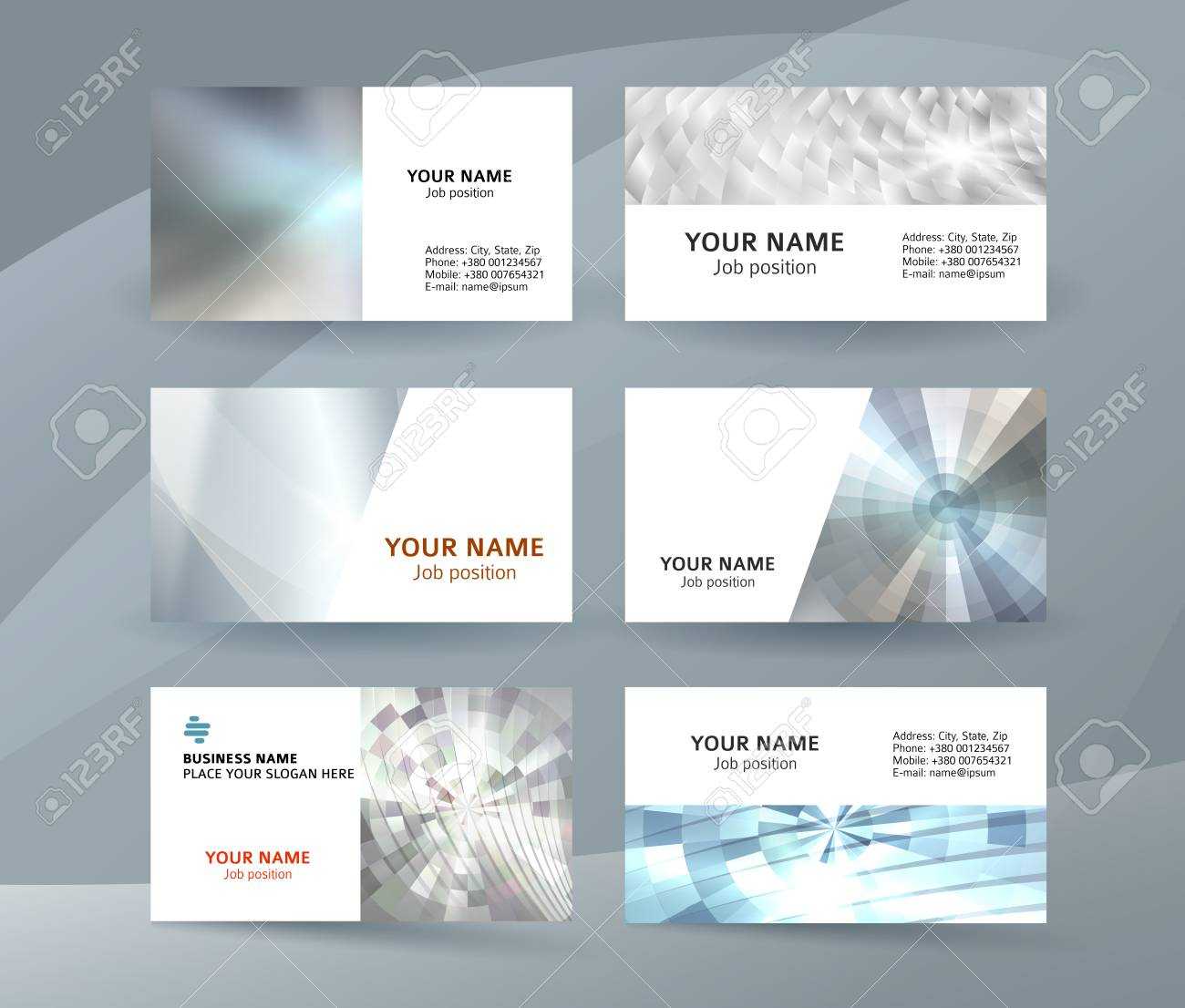 Abstract Professional And Designer Business Card One Sided Template.. Pertaining To One Sided Brochure Template