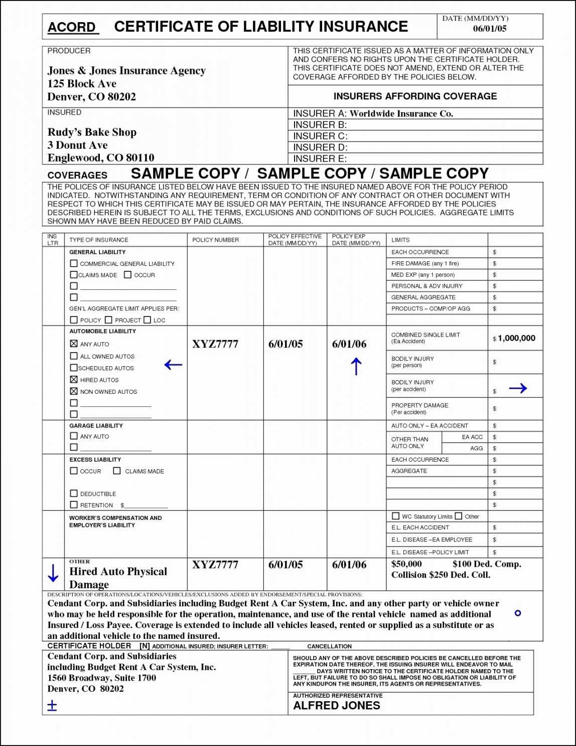 Acord Certificate Of Liability Insurance 2019 – Insurancelooker Regarding Acord Insurance Certificate Template