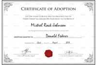 Adoption Birth Certificate Template with Blank Adoption Certificate Template