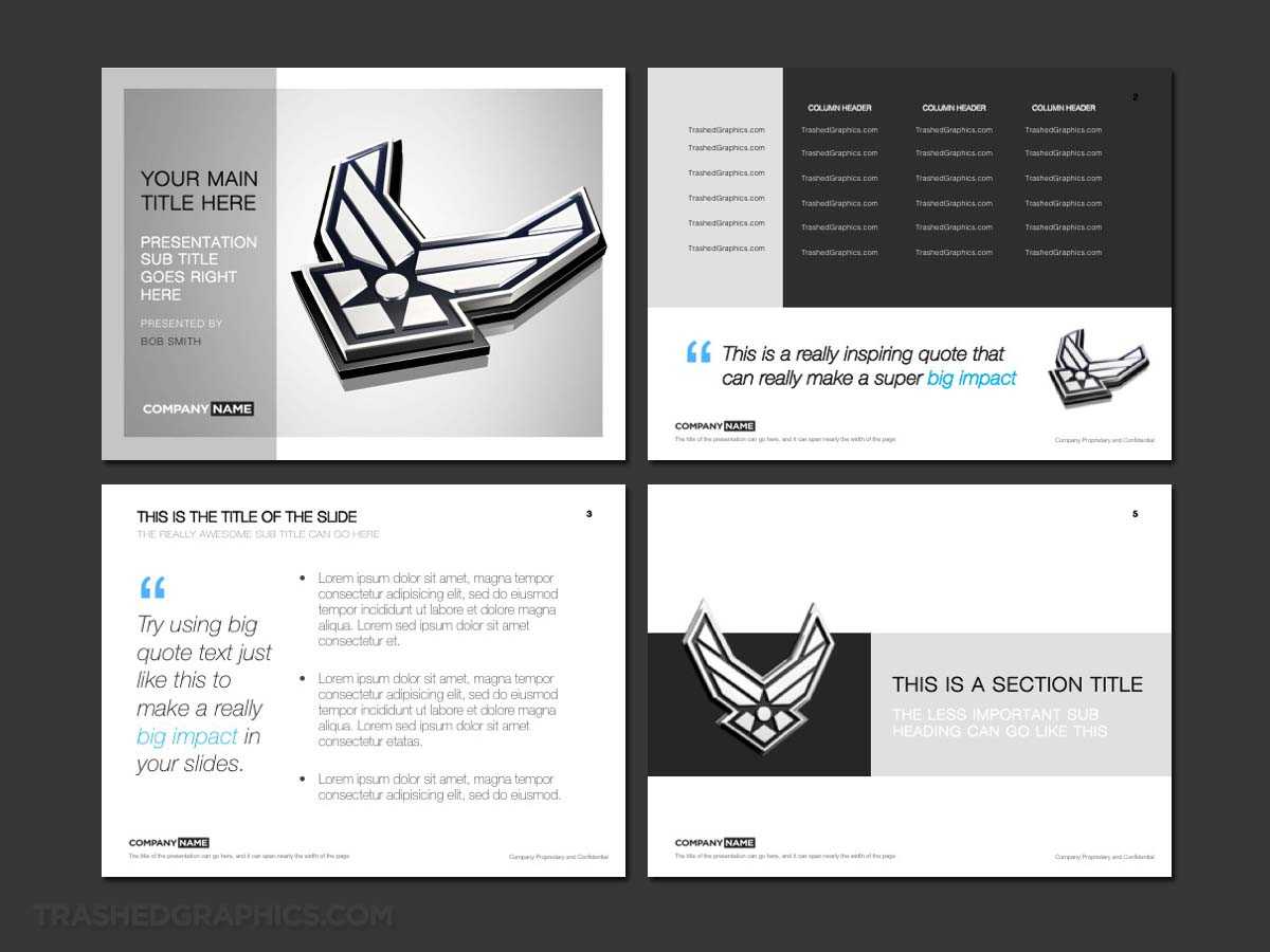 Air Force Powerpoint Template Designs – Trashedgraphics In Air Force Powerpoint Template