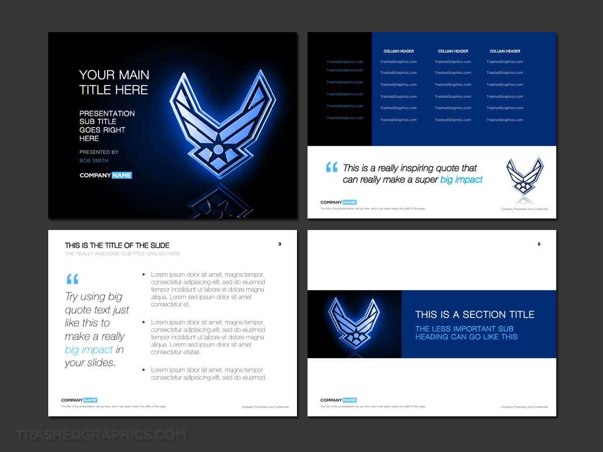 Air Force Powerpoint Template Designs – Trashedgraphics Pertaining To Air Force Powerpoint Template