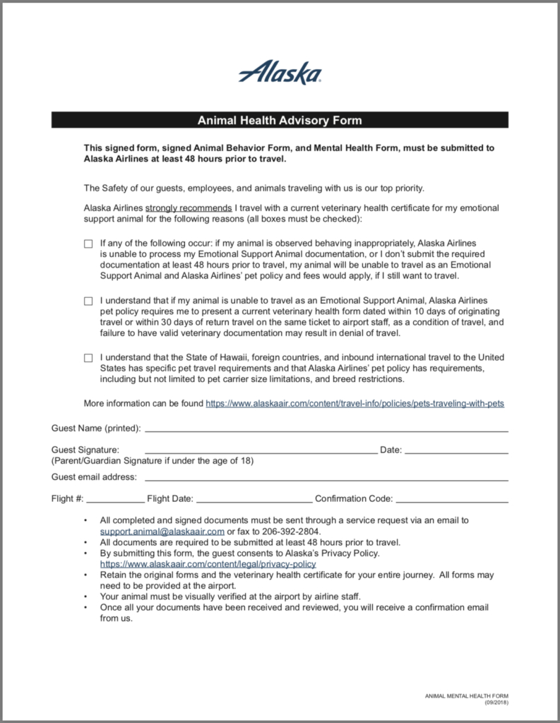 Airline Requirements For Traveling With An Emotional Support With Regard To Fit To Fly Certificate Template