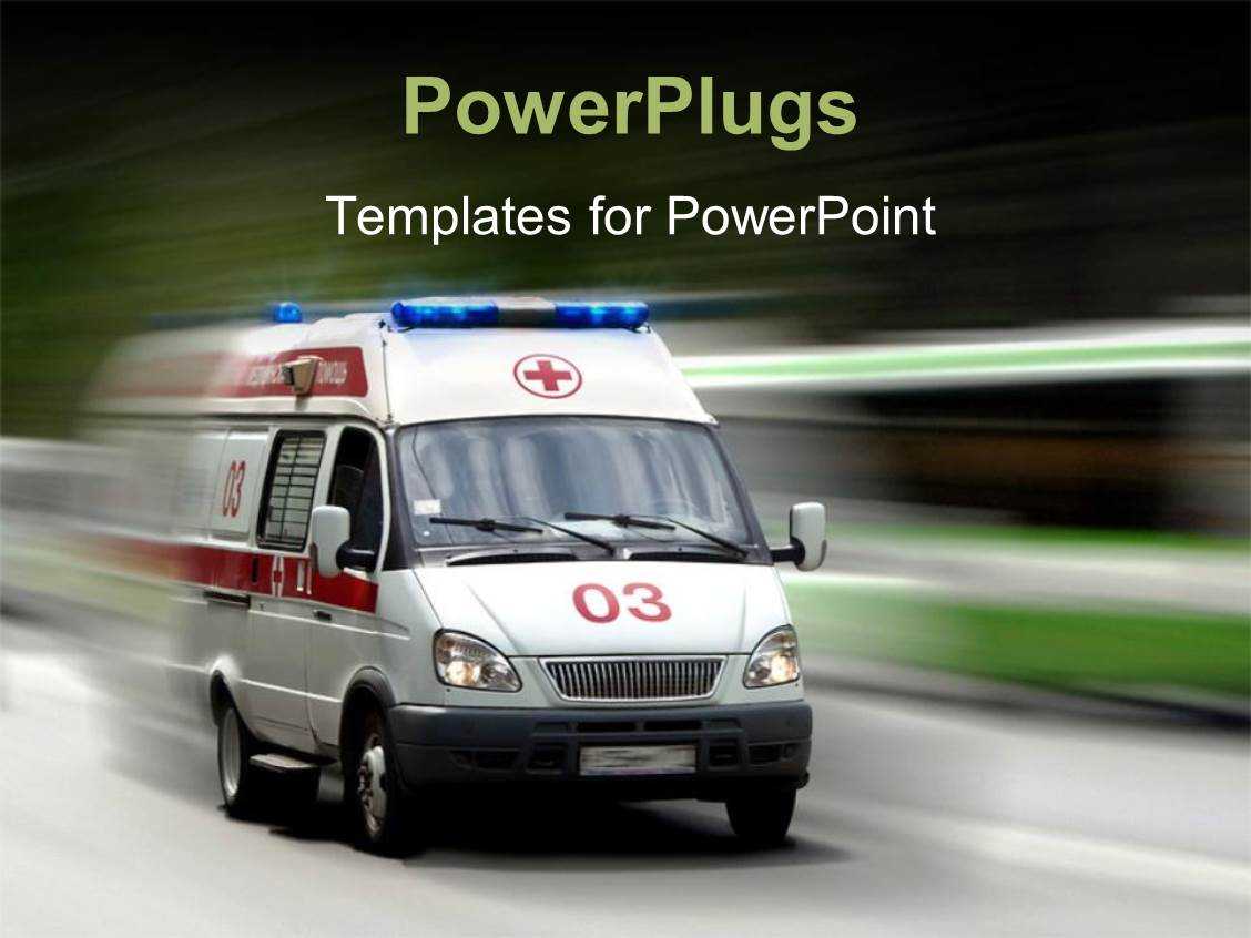 Ambulance Powerpoint Templates W/ Ambulance Themed Backgrounds With Regard To Ambulance Powerpoint Template