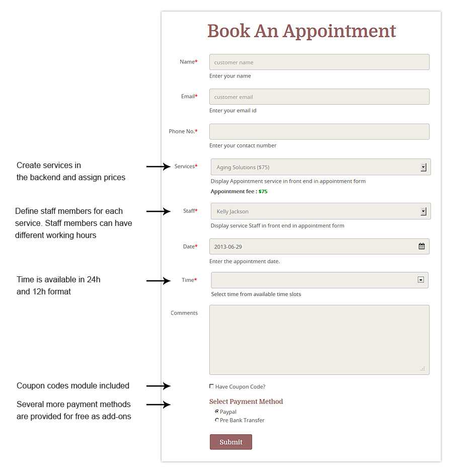 Appointment Form Template Free – Milas.westernscandinavia With Medical Appointment Card Template Free