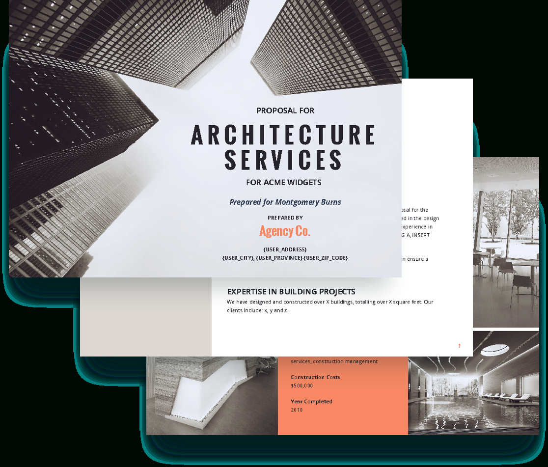 Architecture Proposal Template – Free Sample | Proposify Regarding Architecture Brochure Templates Free Download