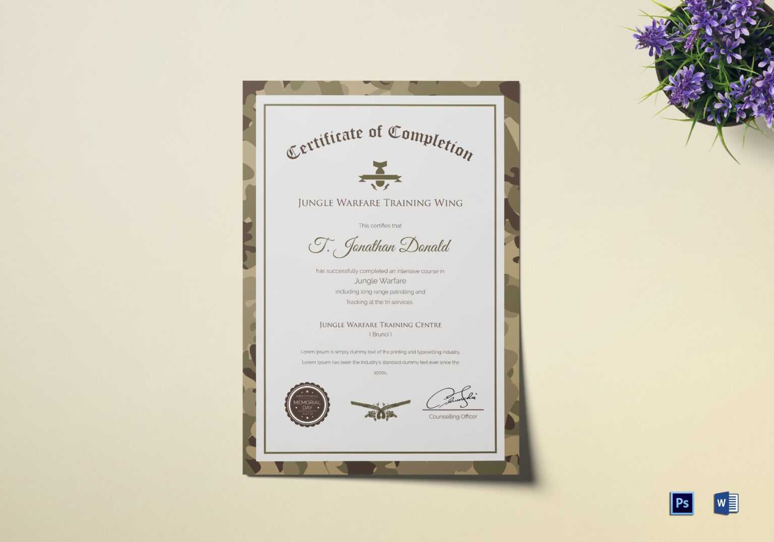 army-camo-training-completion-certificate-template-for-army-certificate