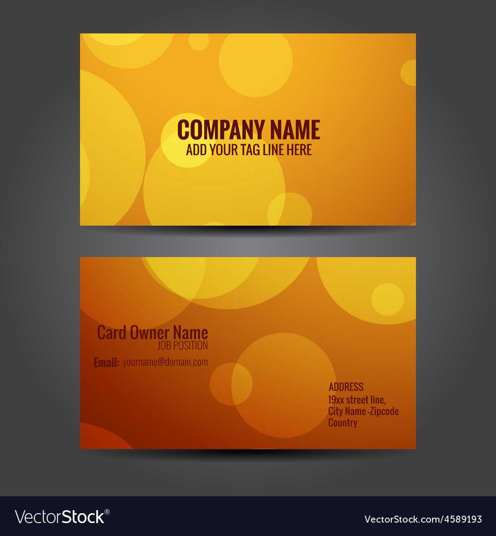 Attractive Business Card Template With Advertising Card Template