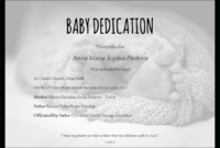 Baby Dedication Certificate Template For Word [Free Printable] intended for Baby Christening Certificate Template