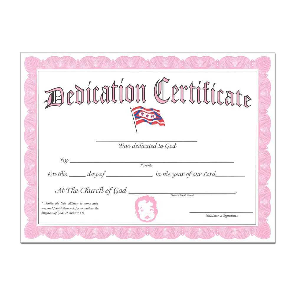 Baby Dedication Certificates – Milas.westernscandinavia Intended For Baby Christening Certificate Template
