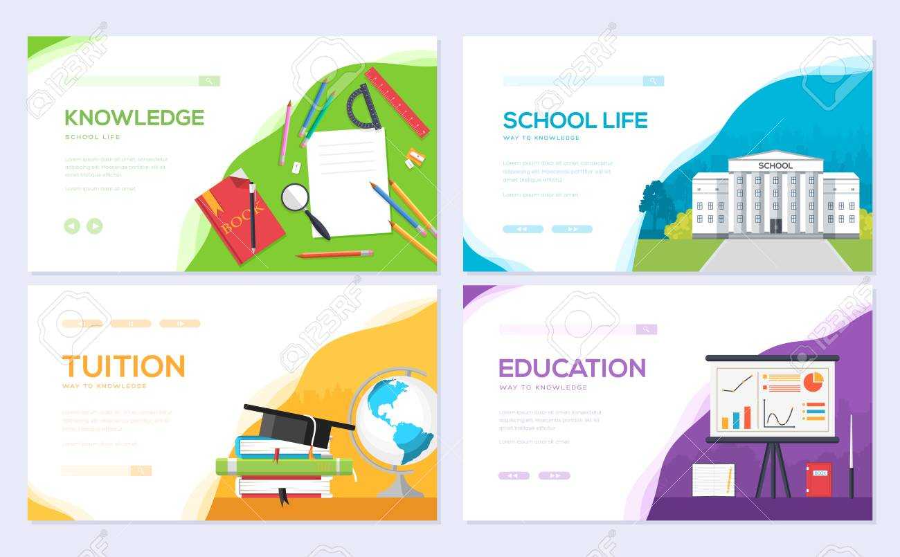 Back To School Information Brochure Card Set. Student Template.. Throughout Student Brochure Template