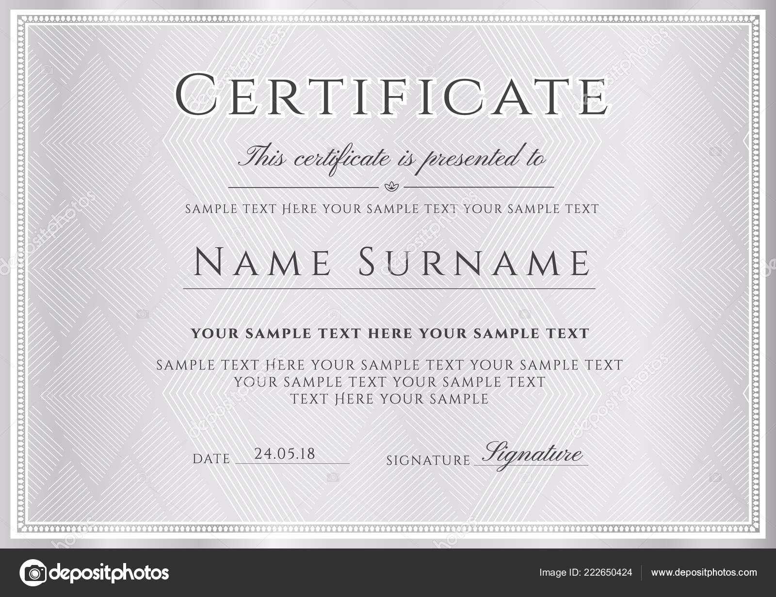 Background: Formal Certificate Design | Certificate Vector Throughout Formal Certificate Of Appreciation Template