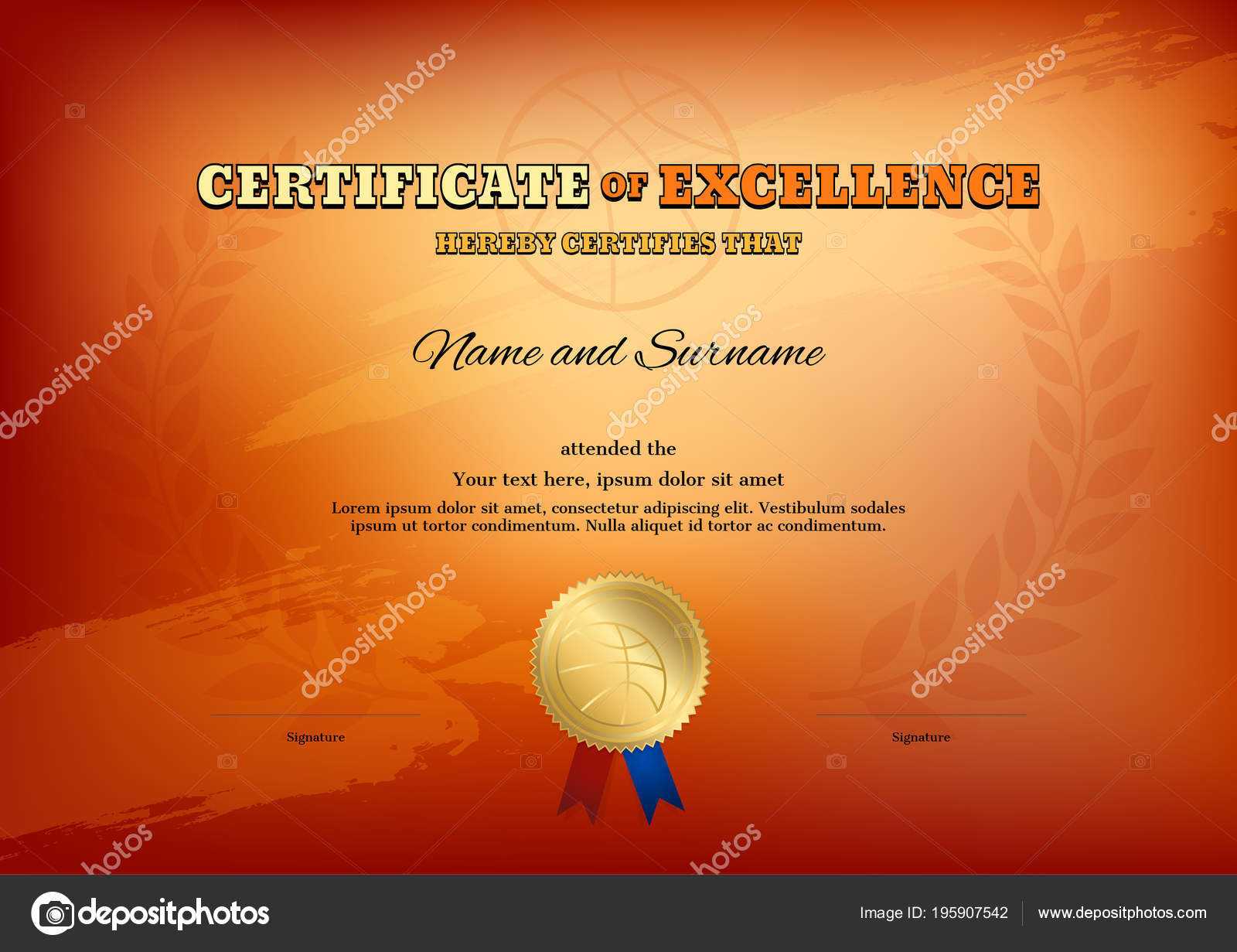 Basketball Camp Certificate Template | Certificate Template Throughout Basketball Camp Certificate Template